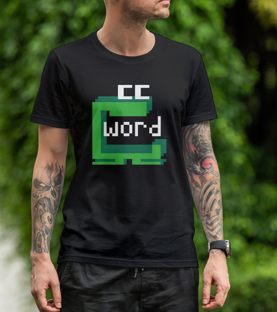 CC Word Muncher Pixel Art Green Character T-Shirt