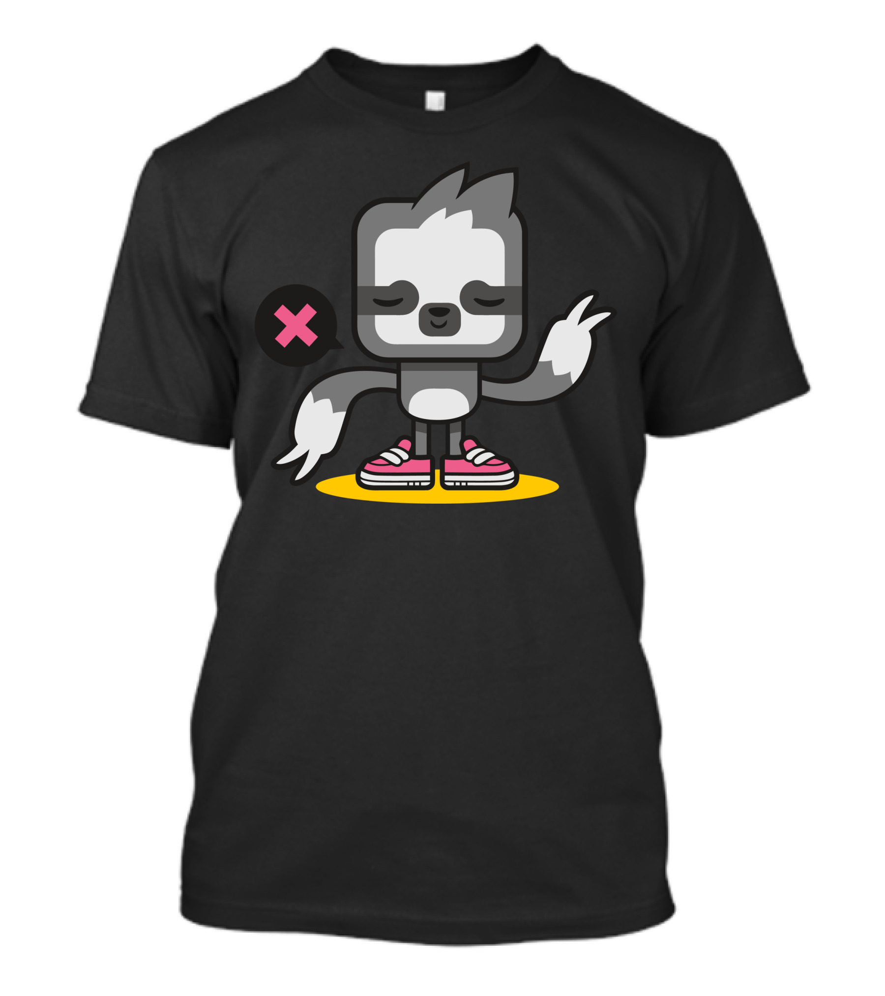 Just A Sloth Peace Emoji Pink Shoes T-Shirt