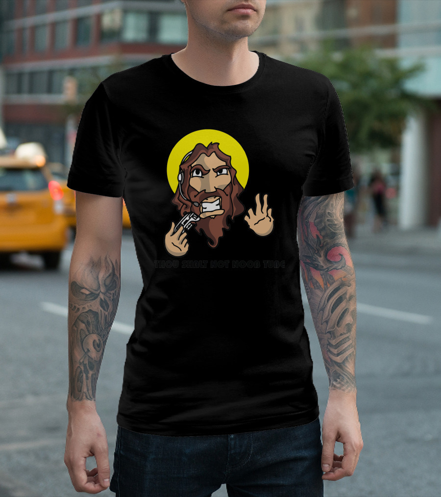 Thou Shalt Not Noob Tube Jesus En Mode Geek T-Shirt