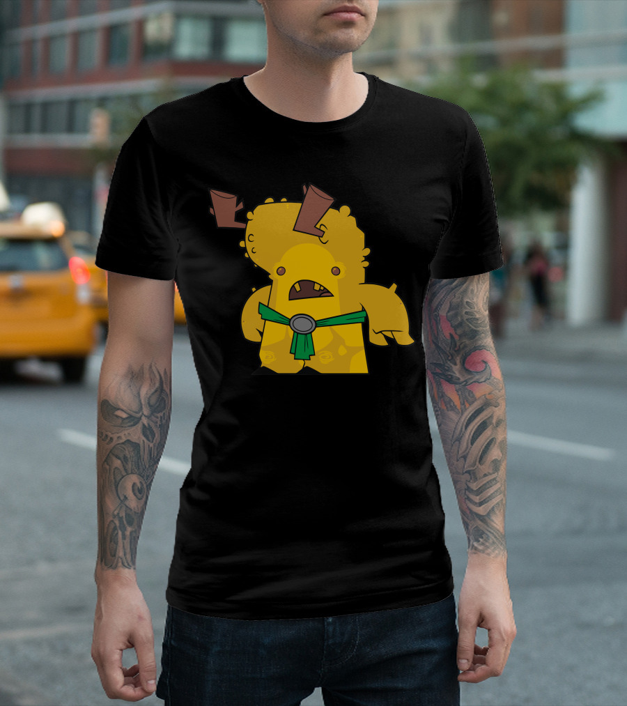 Jimmy Inspired Creature Yellow Monster Cartoon T-Shirt