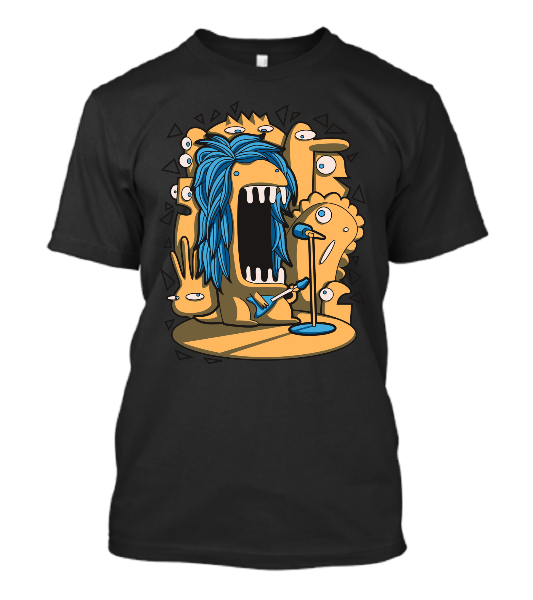 Just Sing Blue-Haired Monster Chorus T-Shirt