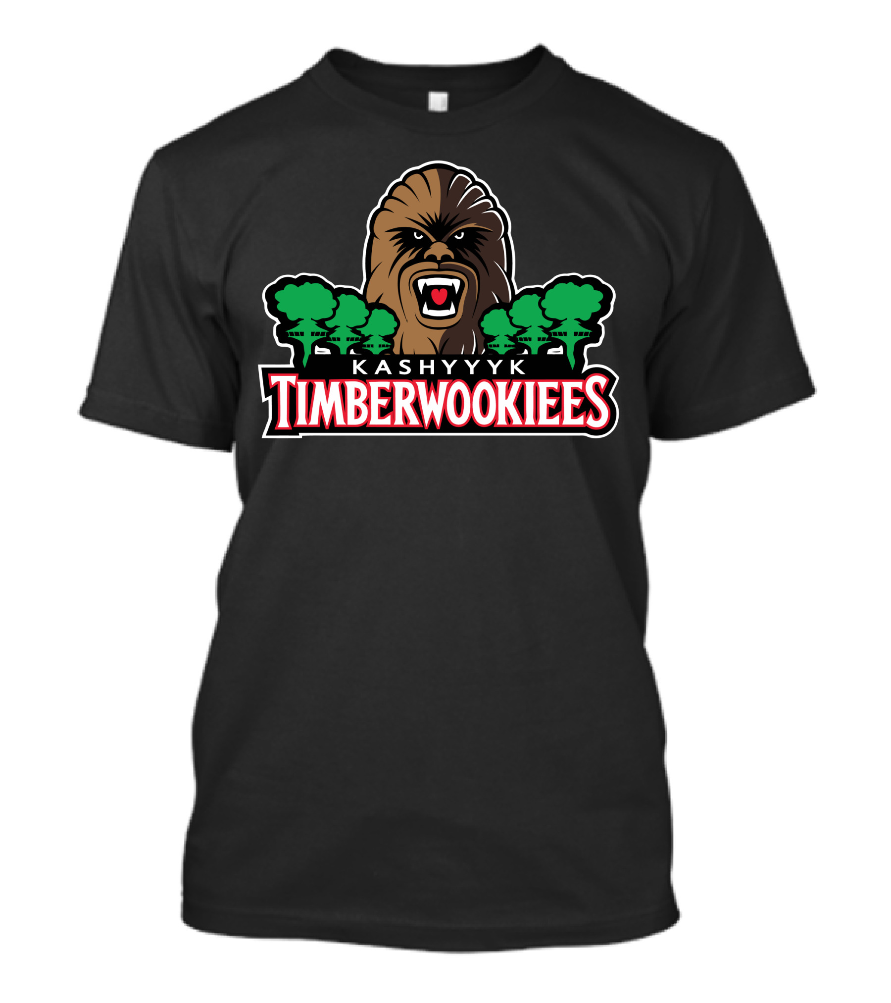 Kashyyyk Timberwookiees Chewbacca Forest Team T-Shirt