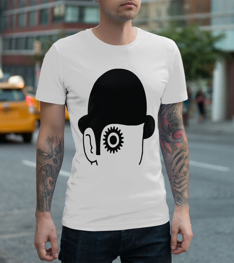 Kubrick A Clockwork Orange Mecanique Iconic Gear Eye T-Shirt