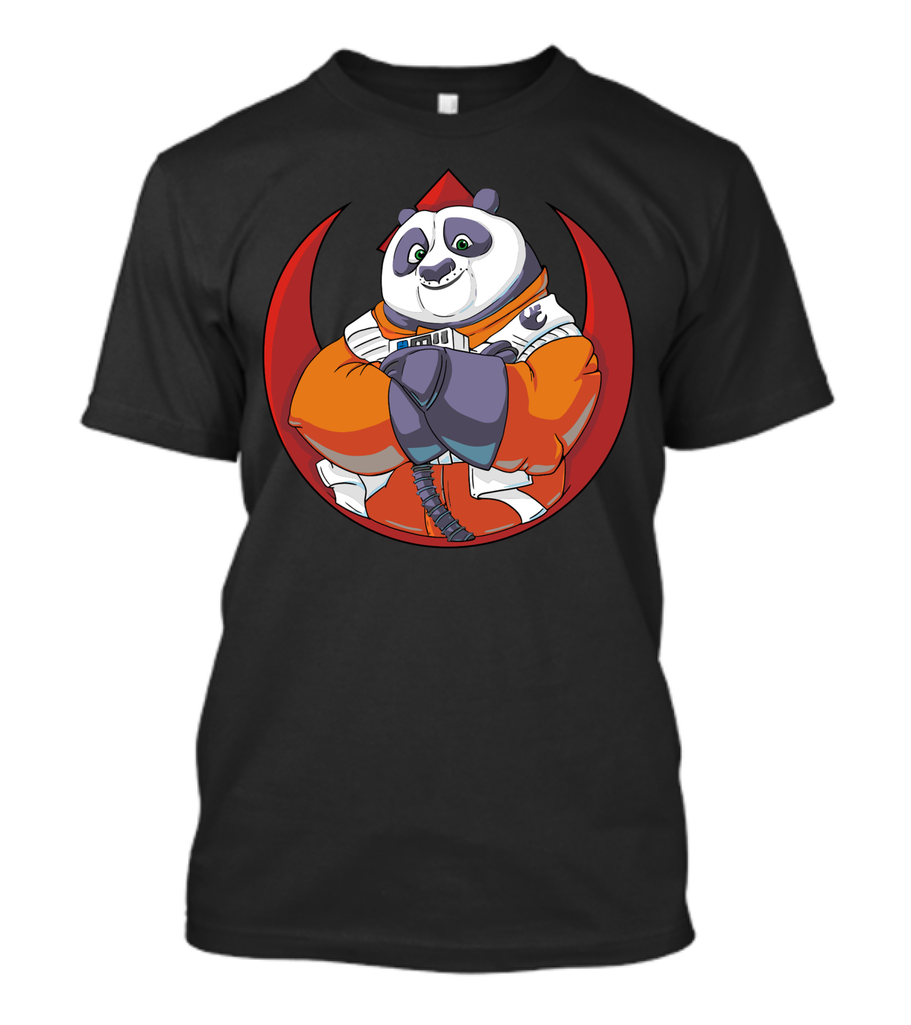 Kung Fu Dameron Panda Rebel Pilot Icon Crossover T-Shirt