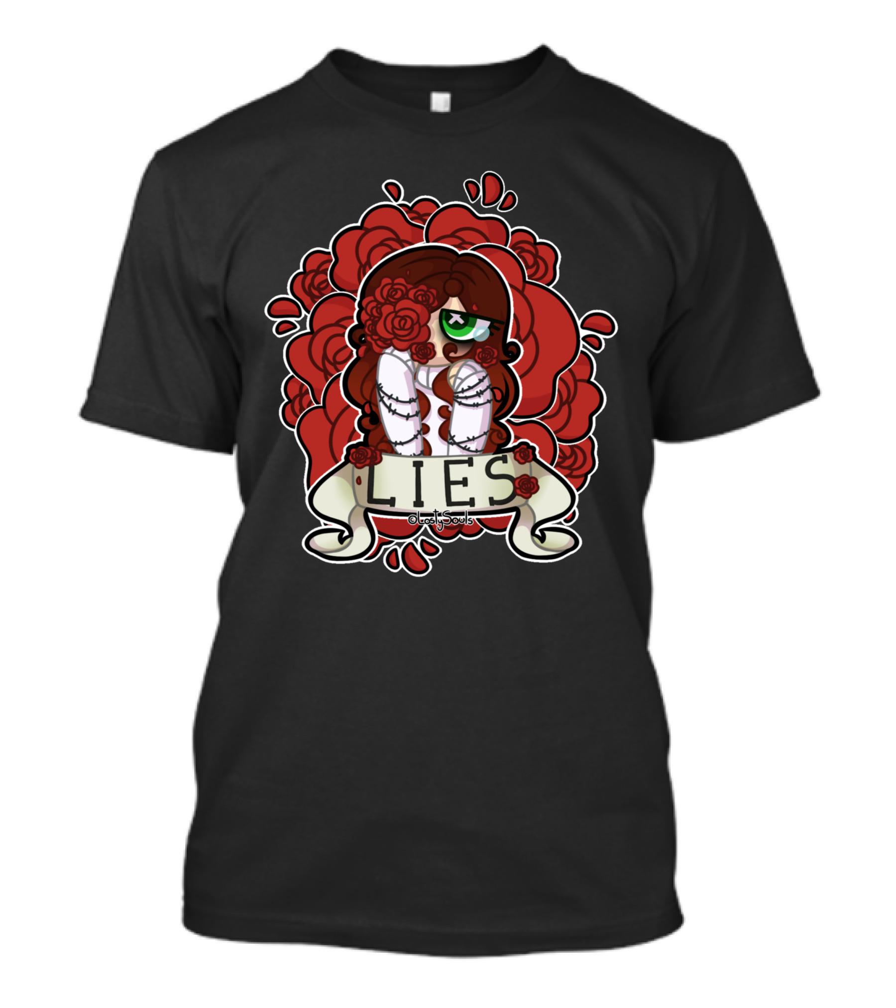Lies Lost Souls Roses Art Style Iconic Elements T-Shirt