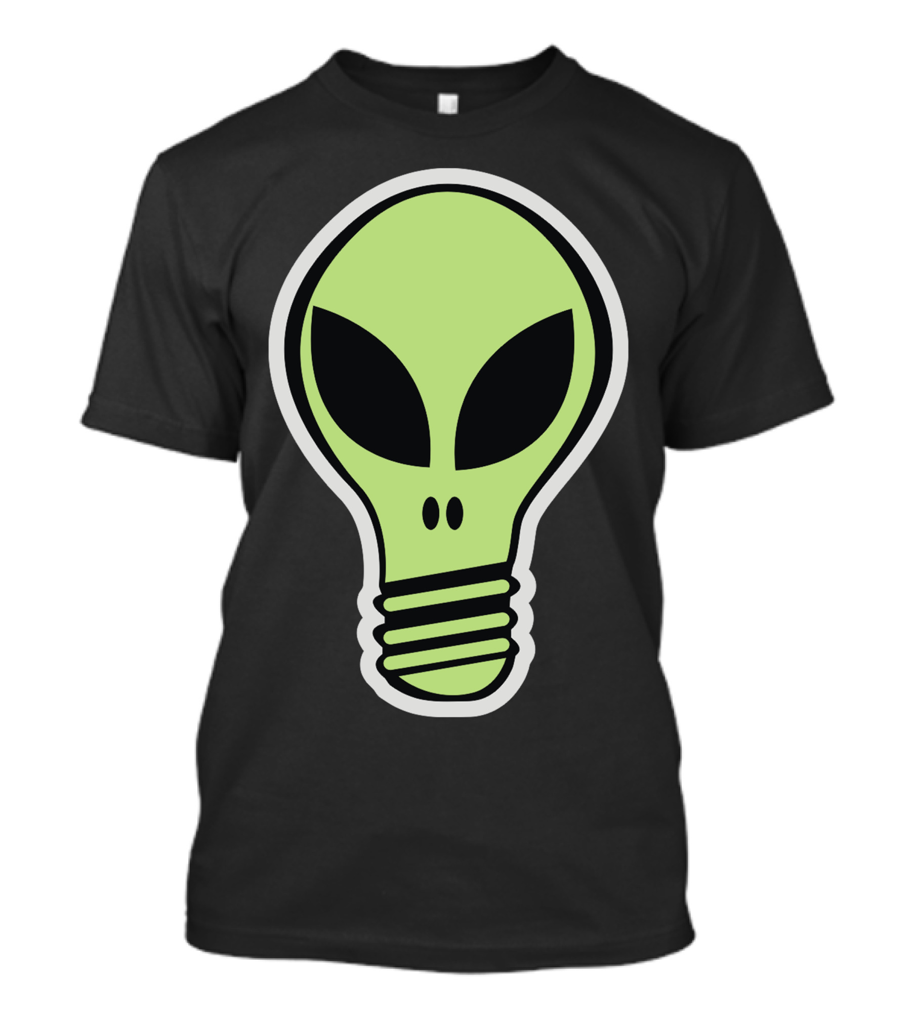 Alien Light Bulb Face T-Shirt