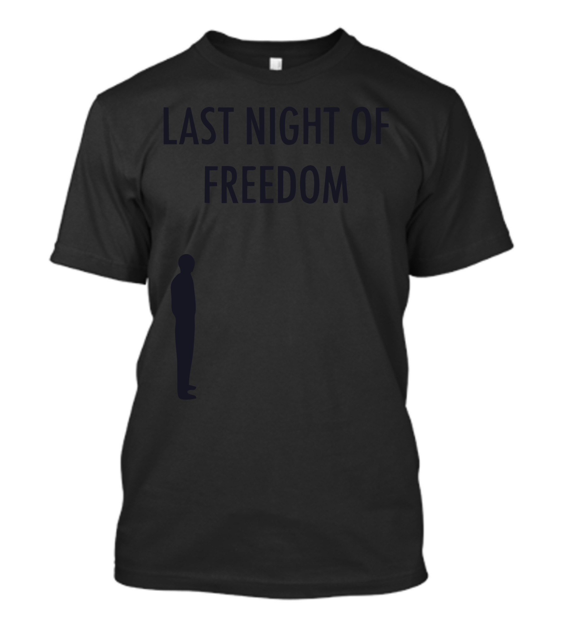 Last Night Of Freedom Silhouette Forming Emotional Reflection T-Shirt