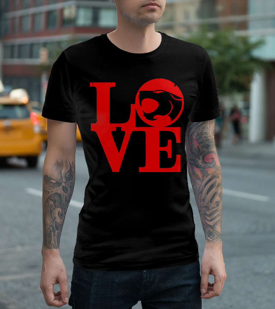Love Thundercats Red Black T-Shirt