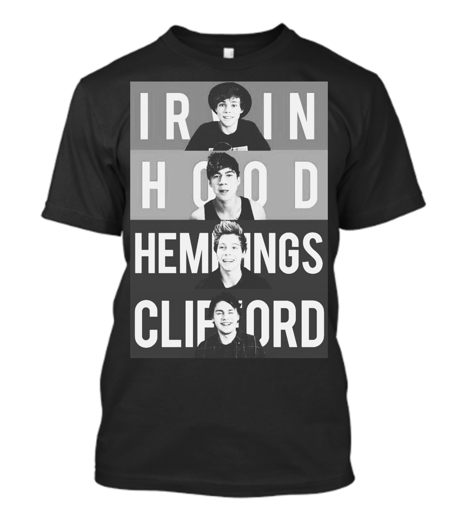 Irwin Hood Hemmings Clifford SOS 5 Seconds Of Summer T-Shirt
