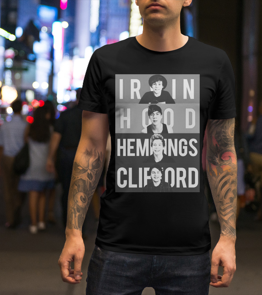 Irwin Hood Hemmings Clifford SOS 5 Seconds Of Summer T-Shirt