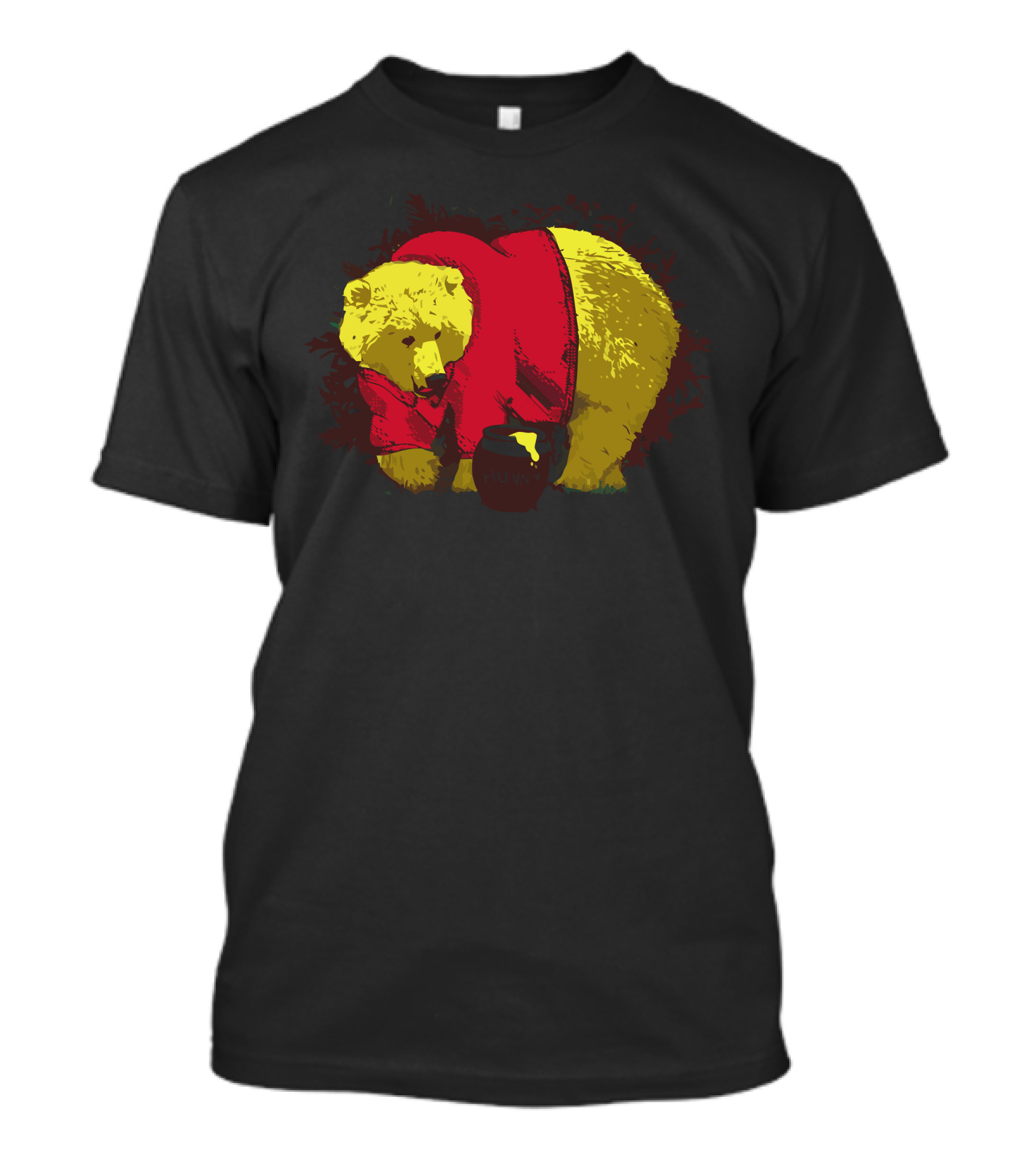 The Real Pooh Bear With Honey Pot In Red T-Shirt