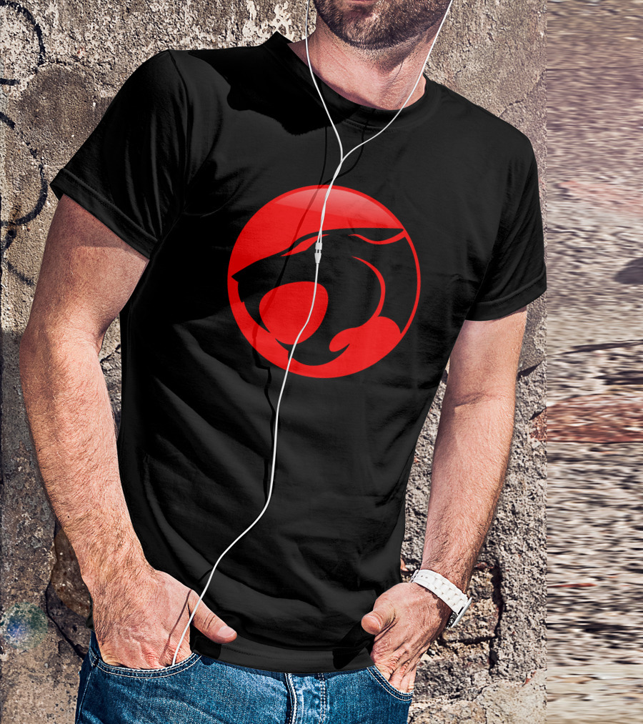 Thundercats Logo Red Black Icon Cool T-Shirt