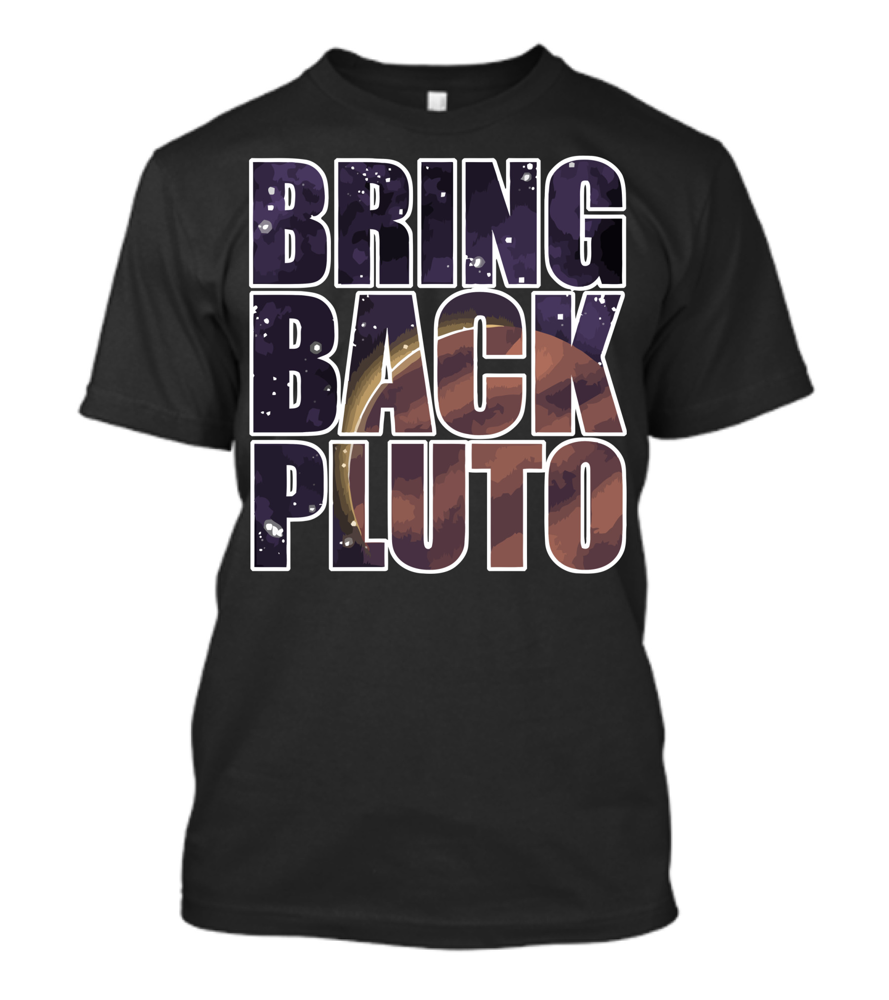 Bring Back Pluto Space Galaxy Planet T-Shirt