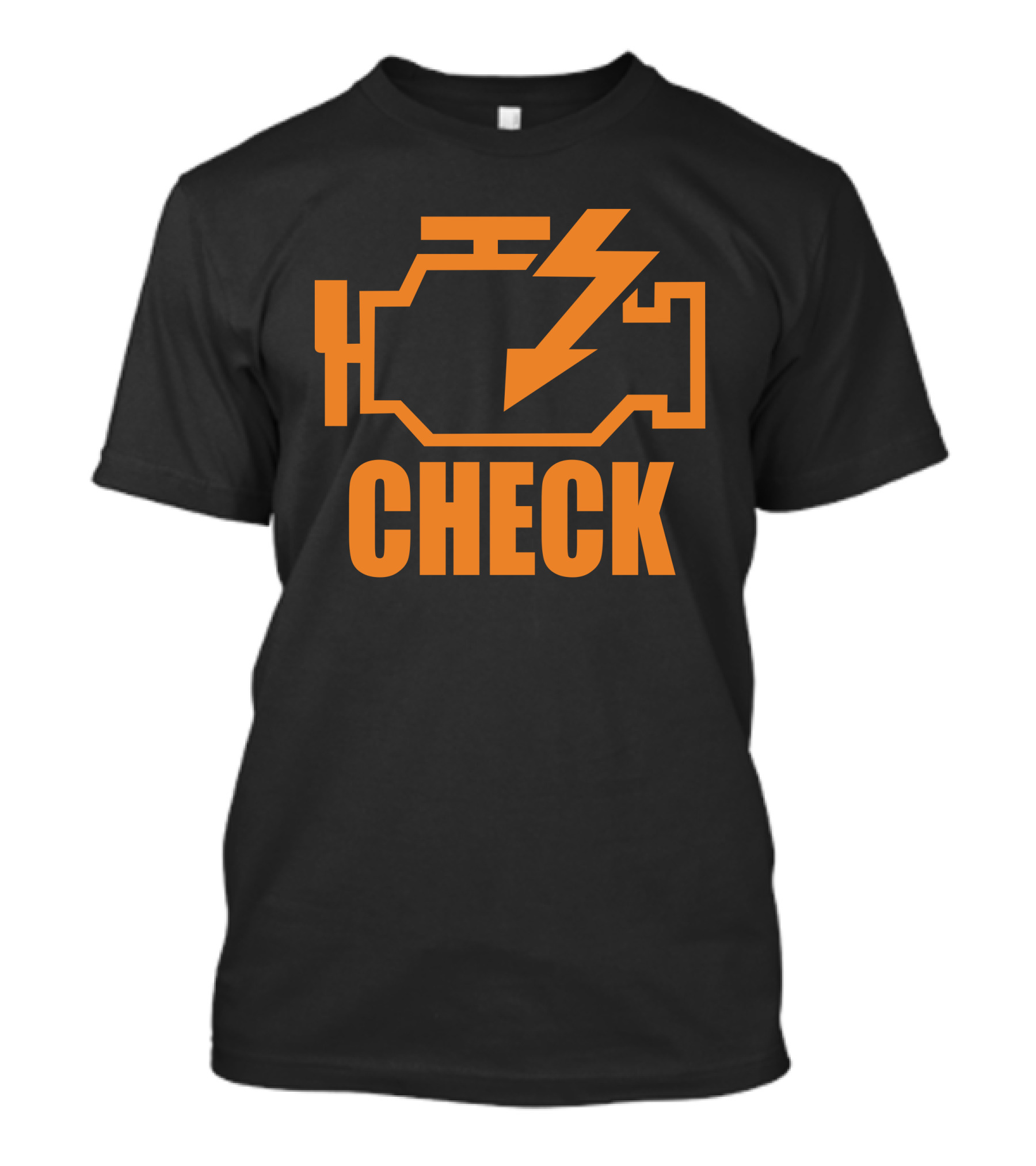 Check Engine Warning Symbol Lightning Bolt T-Shirt