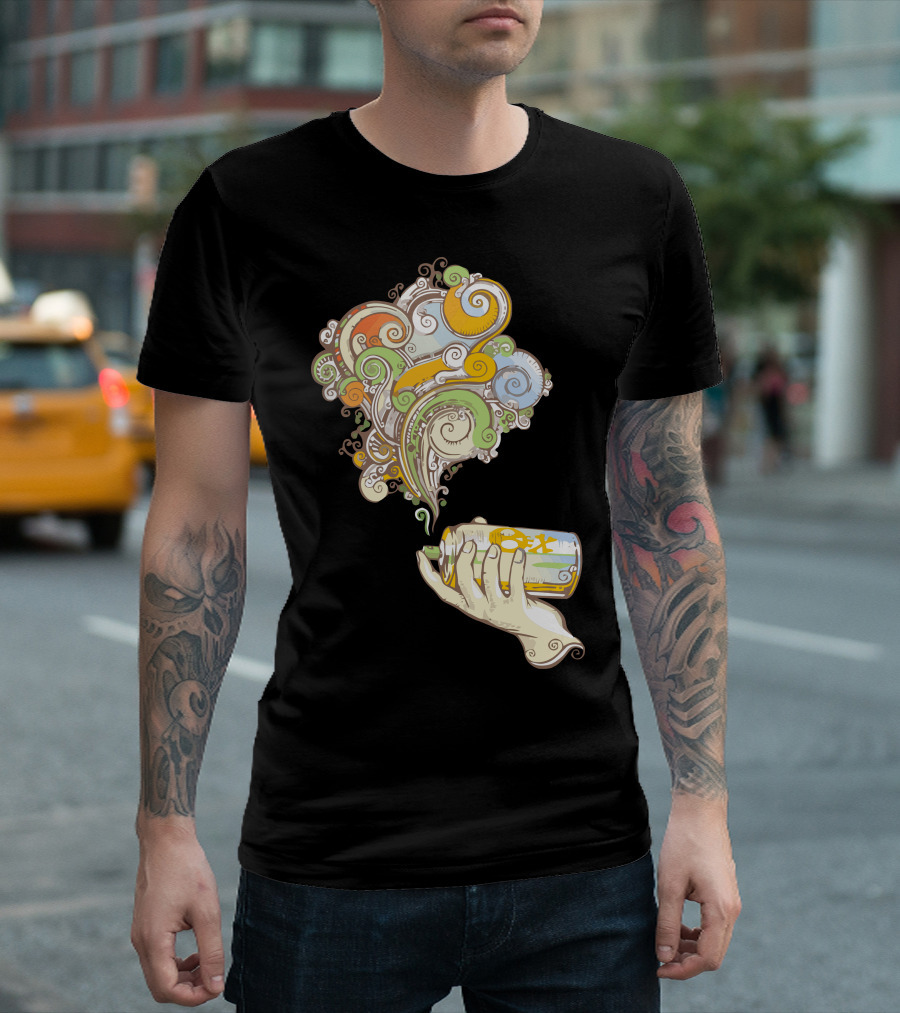 Chloroflorohypnohype Swirly Art Spray Can T-Shirt