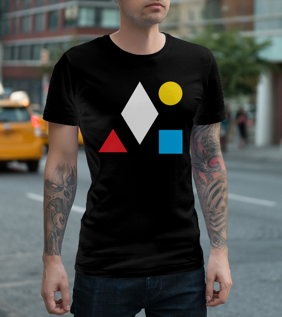 Clean Bandit Geometric Shapes Diamond Circle Triangle Square T-Shirt