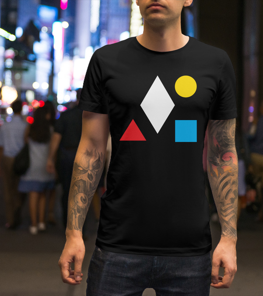 Clean Bandit Geometric Shapes Diamond Circle Triangle Square T-Shirt