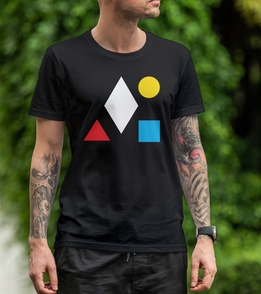 Clean Bandit Geometric Shapes Diamond Circle Triangle Square T-Shirt