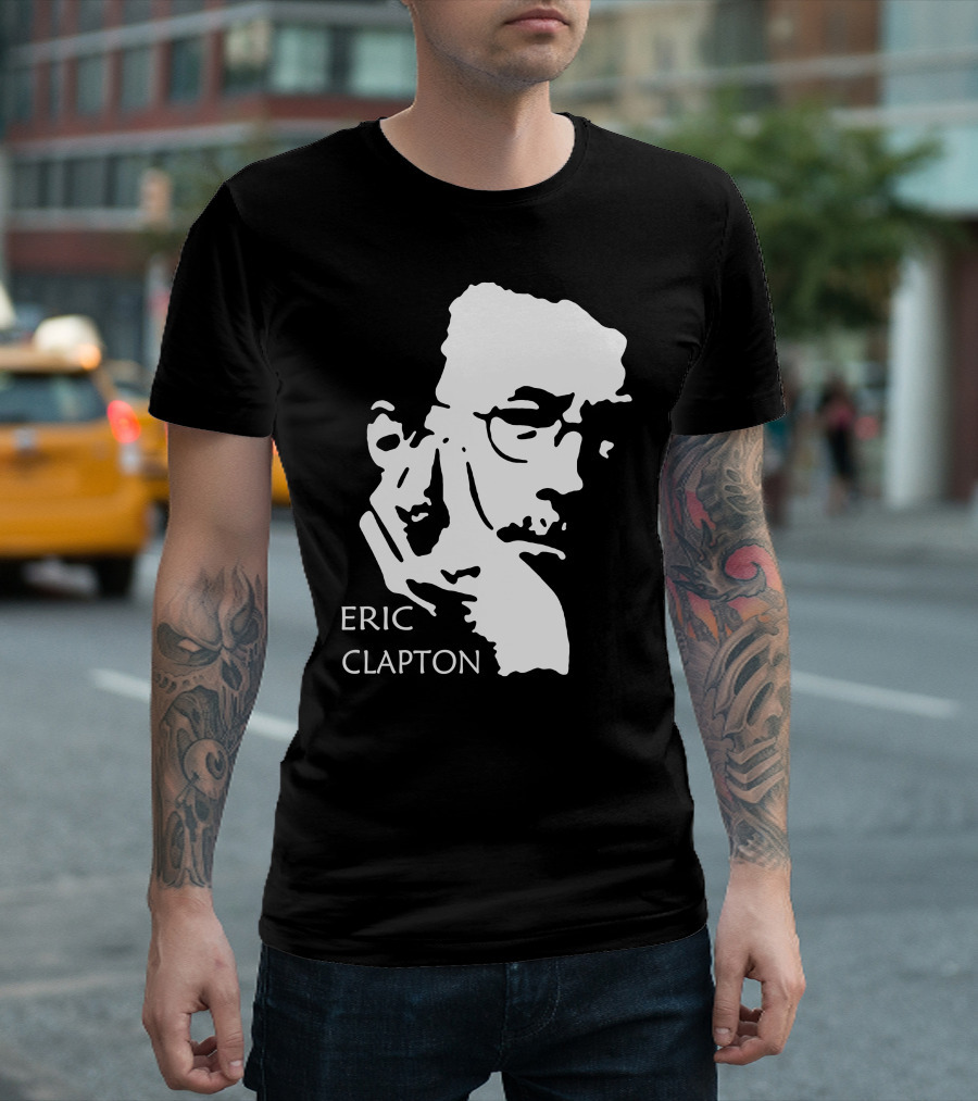 ERIC CLAPTON Stylized Face T-Shirt