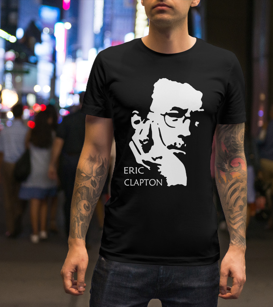 ERIC CLAPTON Stylized Face T-Shirt