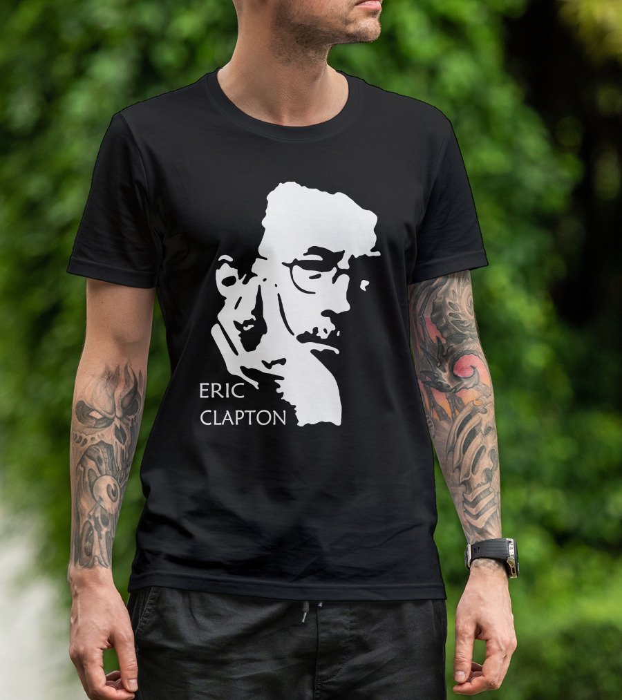 ERIC CLAPTON Stylized Face T-Shirt