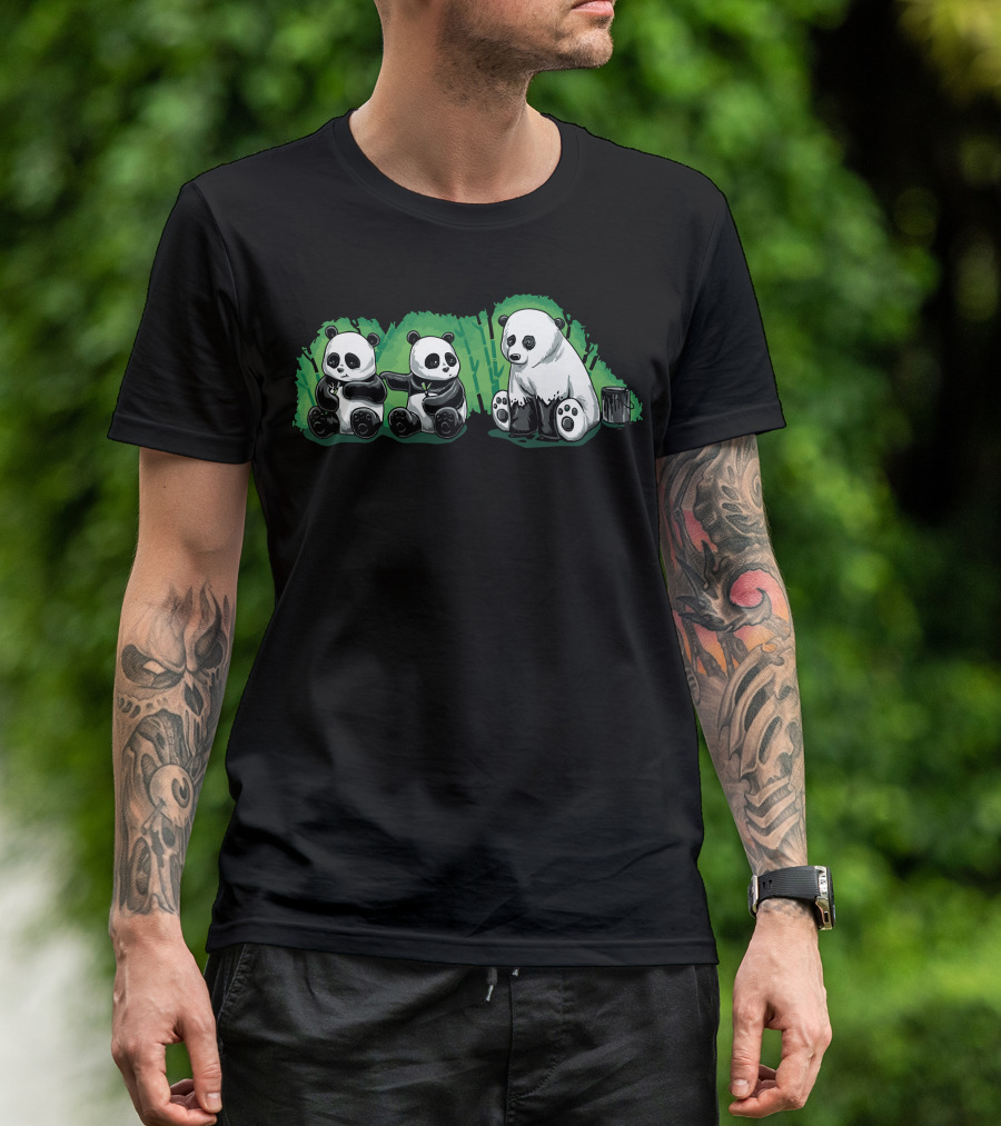 Just A Little Paint Panda Color Switch Mischief T-Shirt