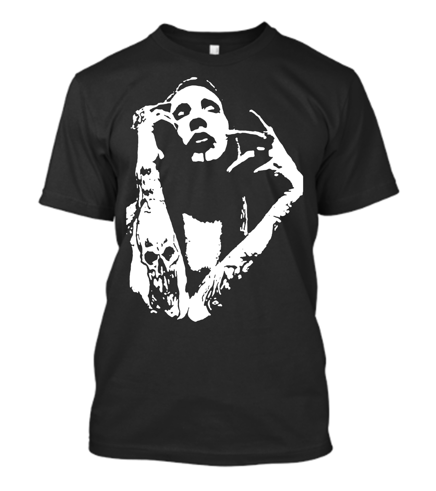 Marilyn Manson Monochrome Skull Arm Pose T-Shirt