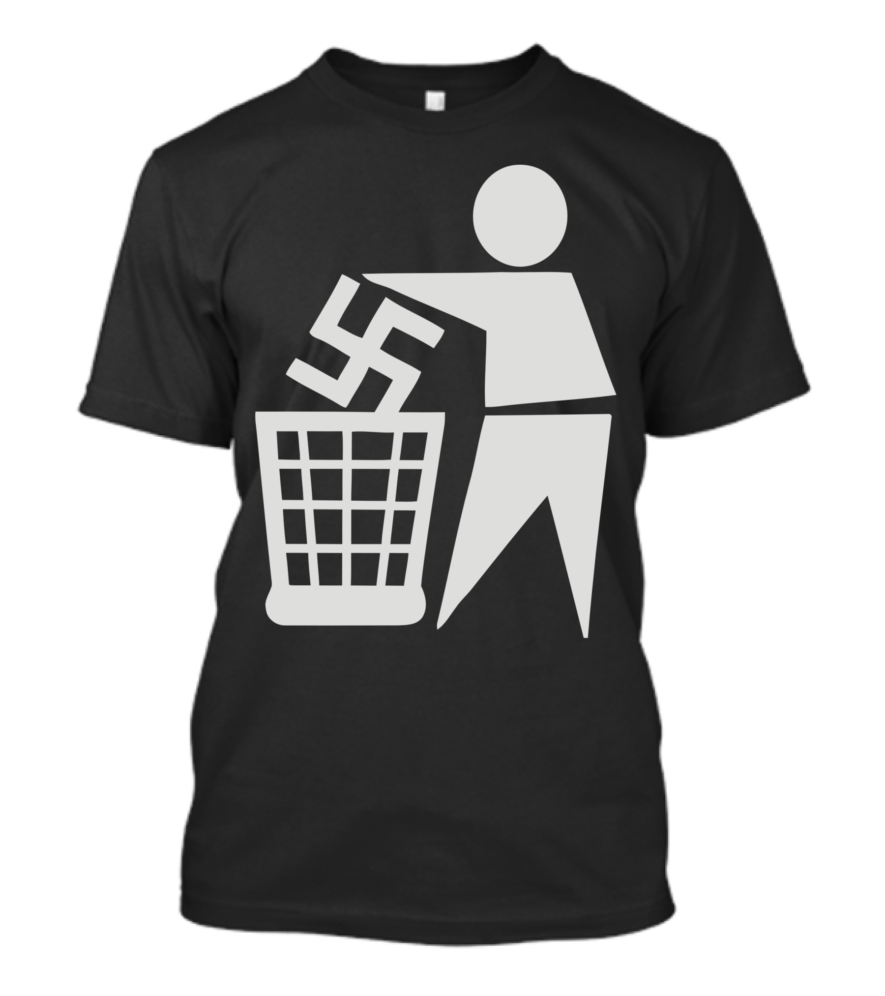 Nazi Symbol In Trash Bin T-Shirt