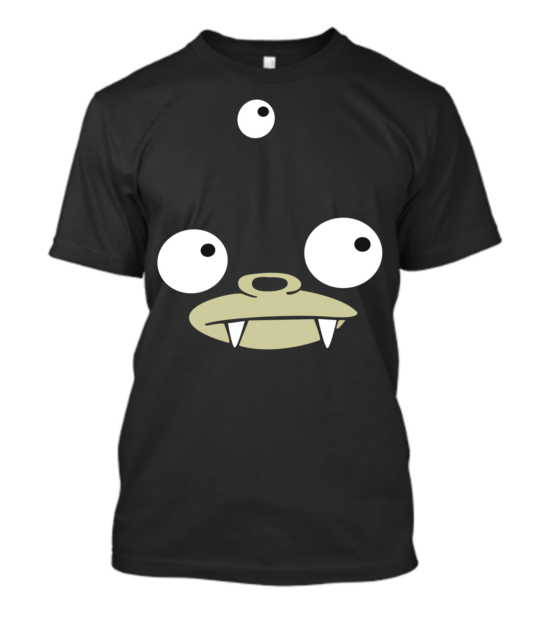 Nibbler Face Futurama Character Eyes And Fangs T-Shirt
