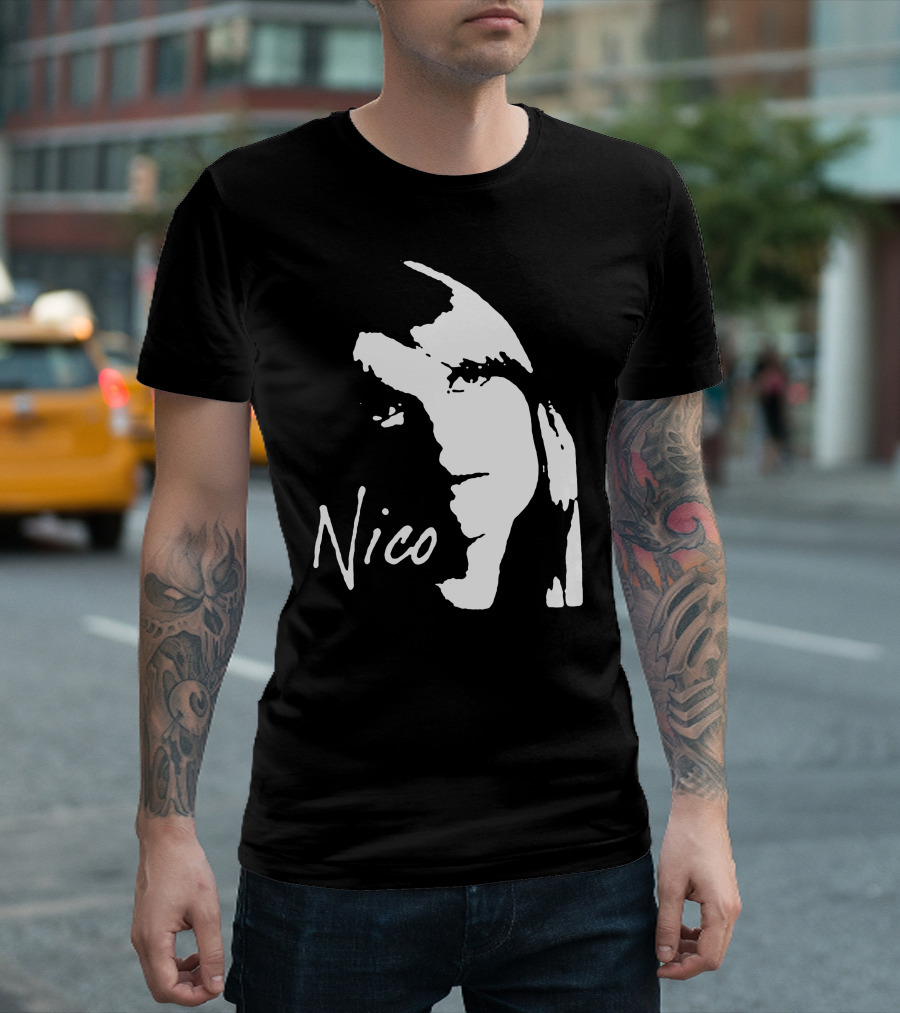 Nico Velvet Underground Iconic Portrait In Stock T-Shirt