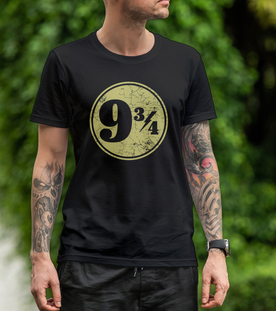 9 3/4 Platform Symbol Yellow Circle T-Shirt