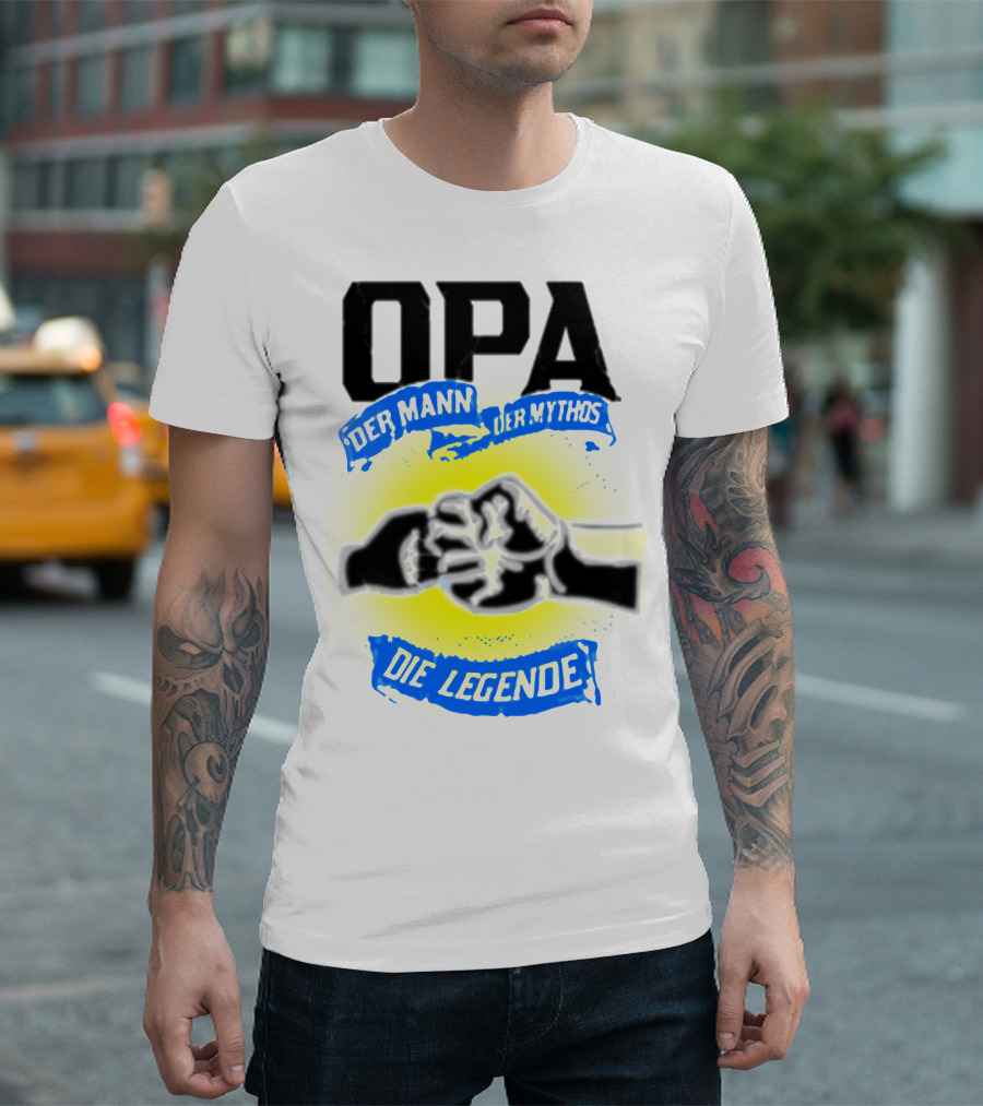 OPA Der Mann Der Mythos Die Legende Fist Bump T-Shirt