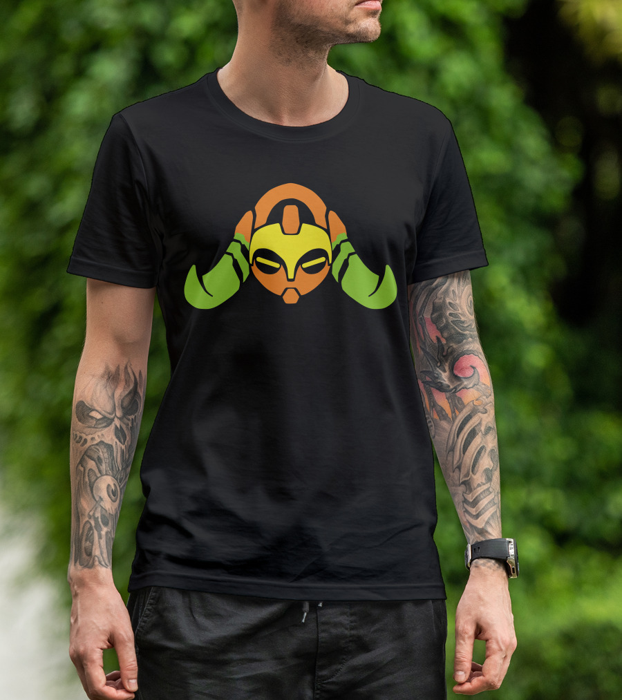 Metroid Inspired Colorful Oris Varia Suit Helmet T-Shirt