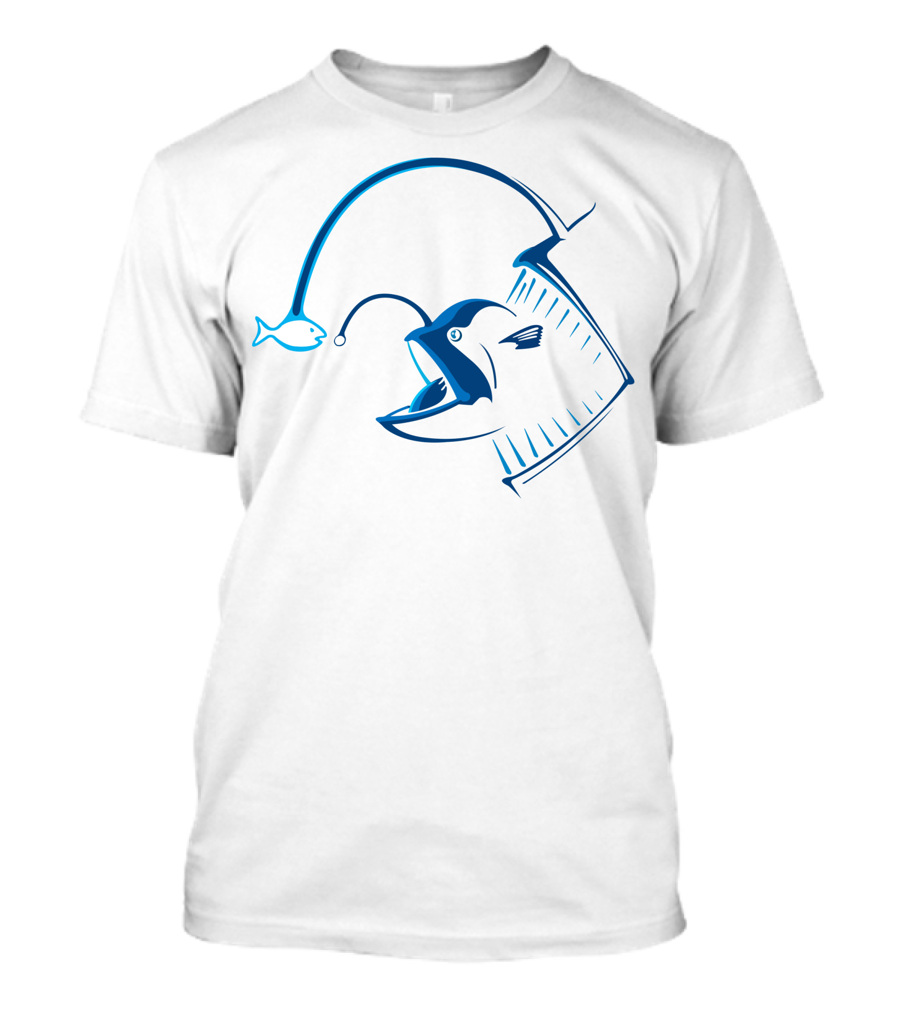Out Baby Fished Deep Sea Angler Fish Hook T-Shirt