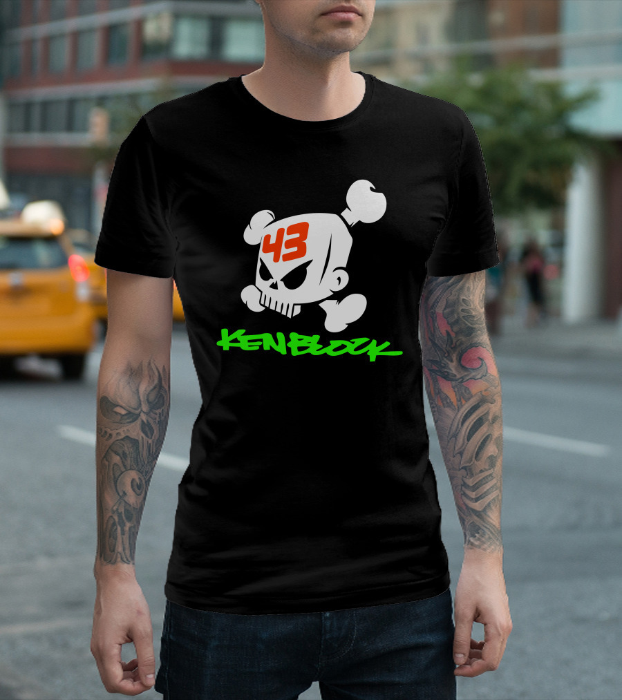 Ken Block 43 Skull And Crossbones T-Shirt