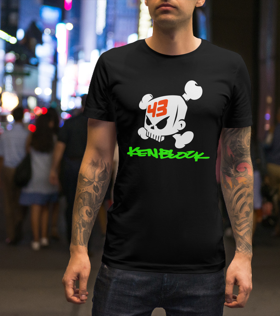 Ken Block 43 Skull And Crossbones T-Shirt