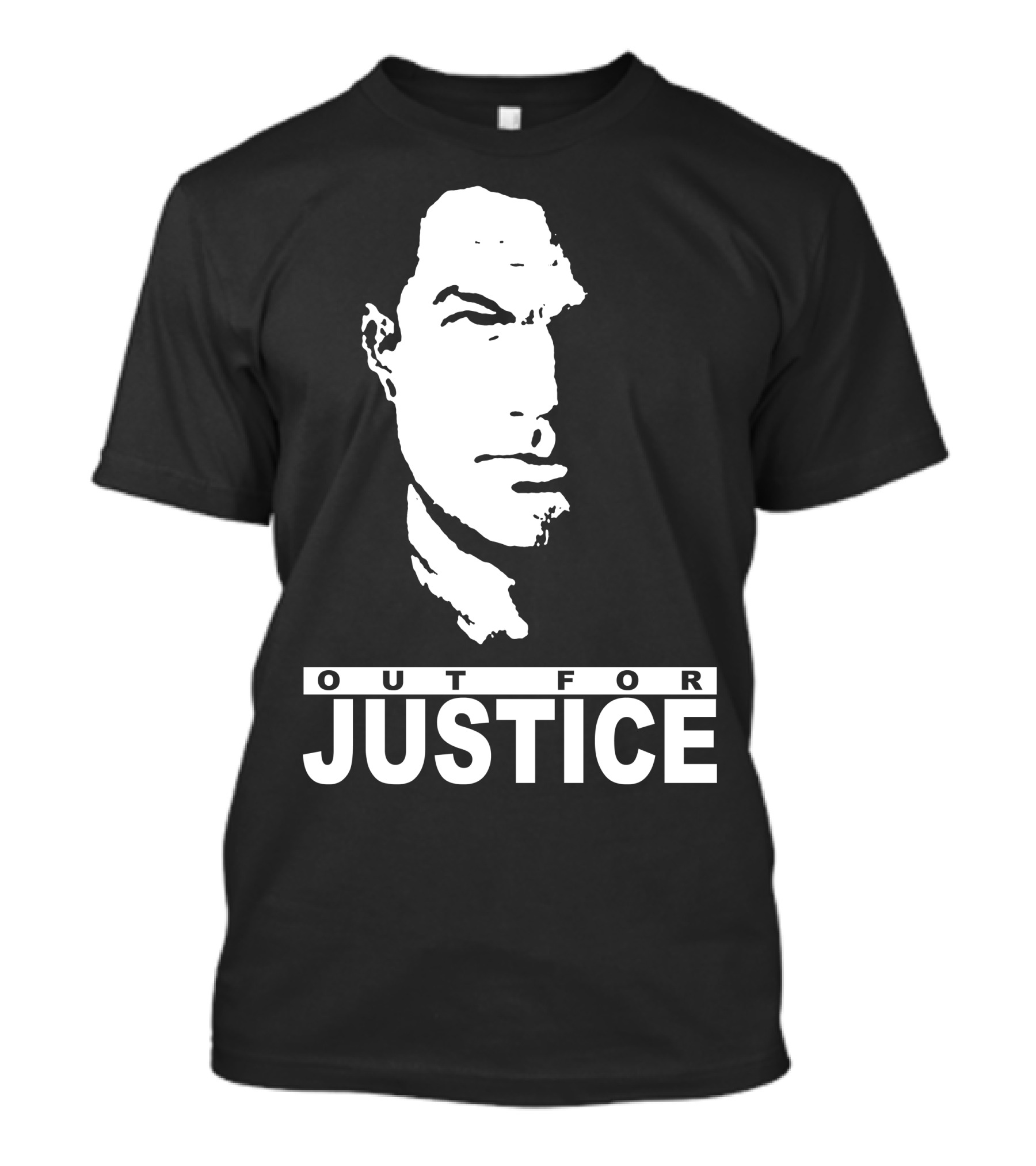 Steven Seagal Out For Justice Minimalist Monochrome T-Shirt