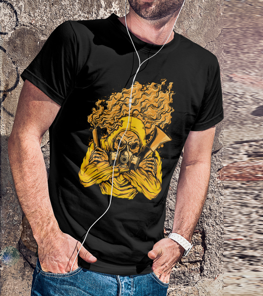 We Are Ultras Flaming Gas Mask Hoodie Pyro Fan T-Shirt