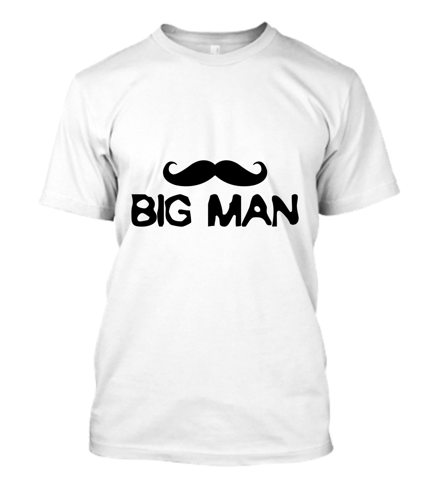 Big Man Mustache T-Shirt