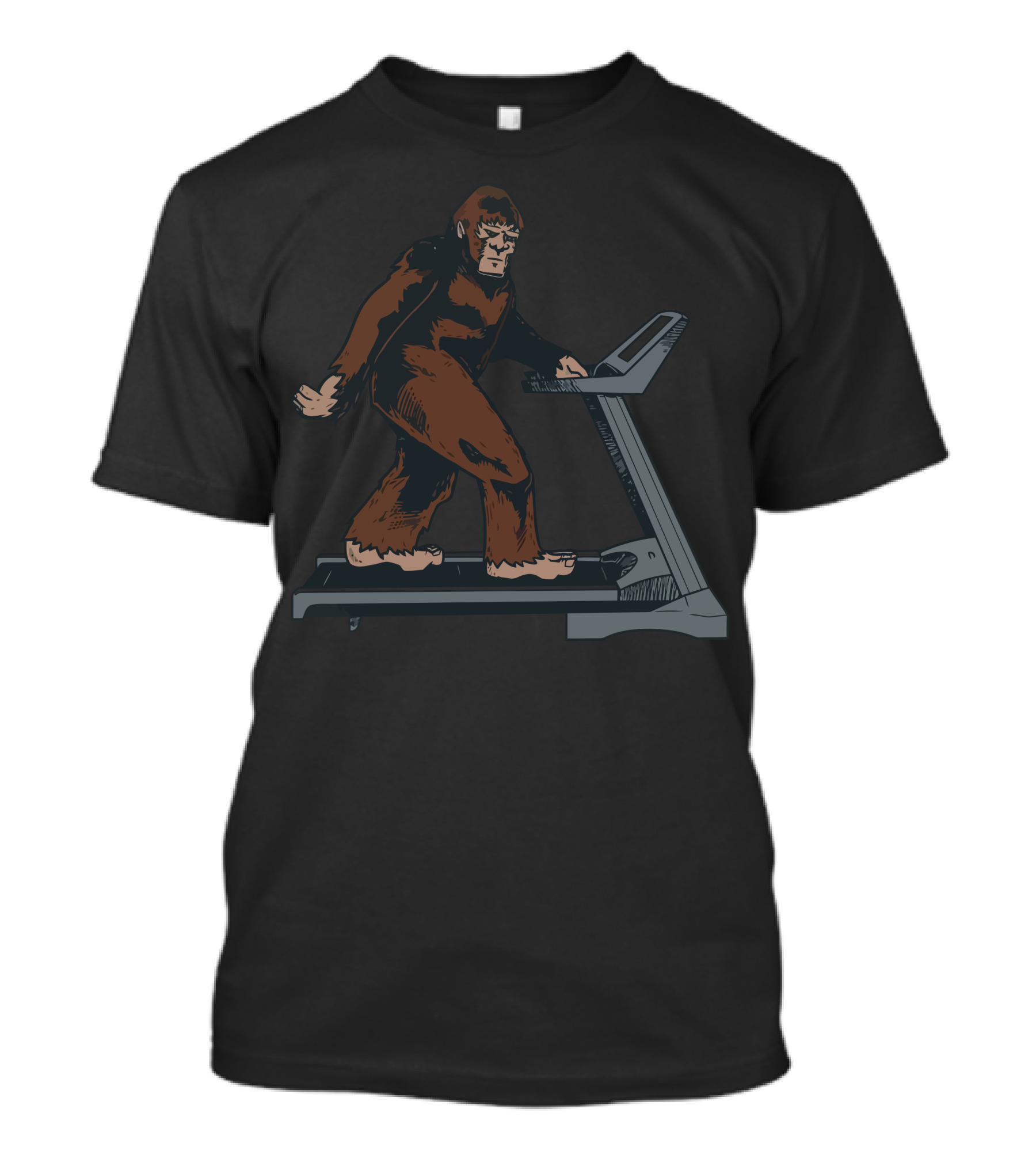Bigfoot Exercising On Treadmill T-Shirt