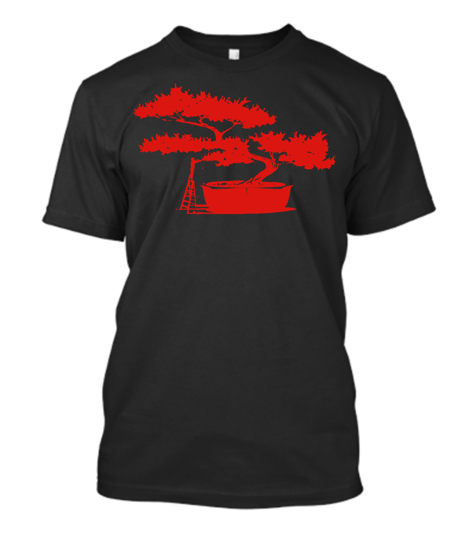 Bonsai Gardener Trimming A Red Bonsai Tree T-Shirt