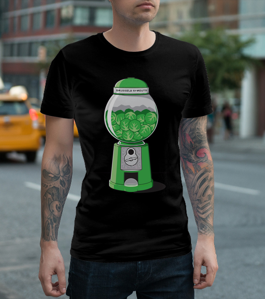 Brussels Sprout Bubble Gum Dispenser Machine T-Shirt