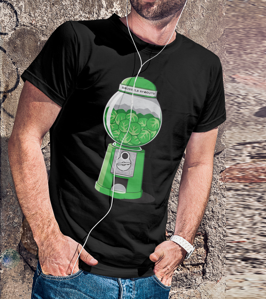 Brussels Sprout Bubble Gum Dispenser Machine T-Shirt