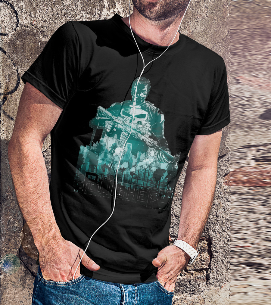 The Punisher City Justice Sniper Frank Castle Marvel T-Shirt