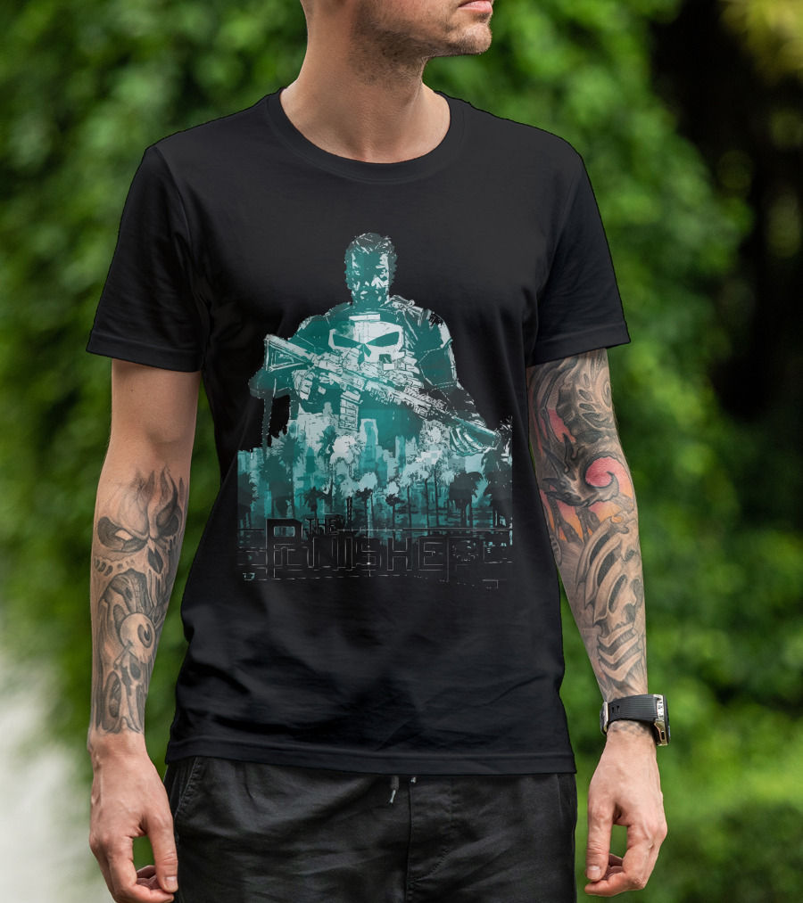 The Punisher City Justice Sniper Frank Castle Marvel T-Shirt