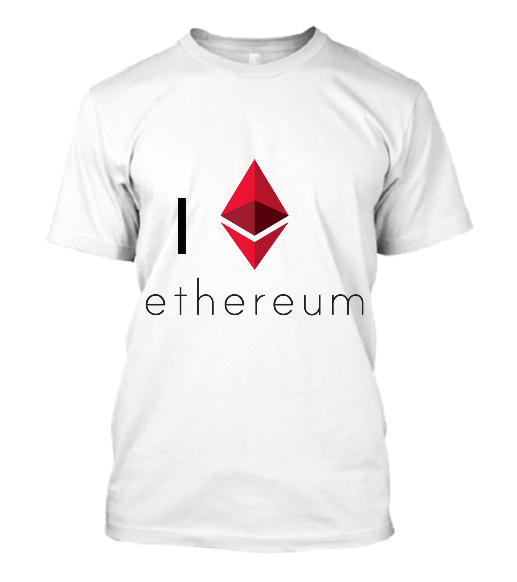 I Love Ethereum Red T-Shirt