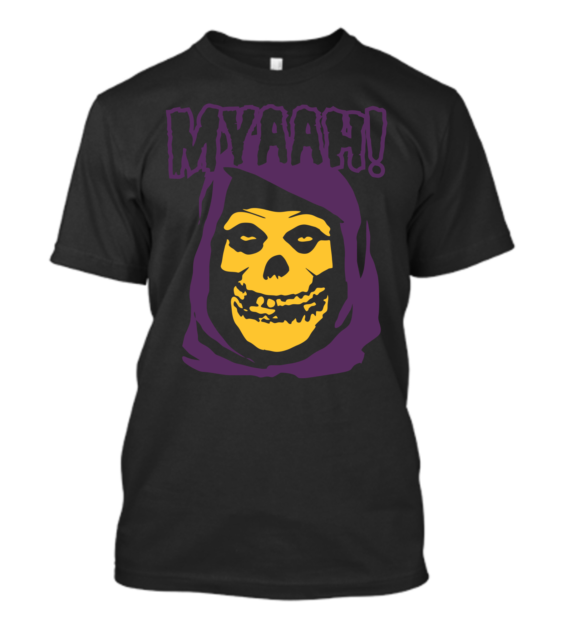 MYAAH Skeletor Face Purple Hood T-Shirt