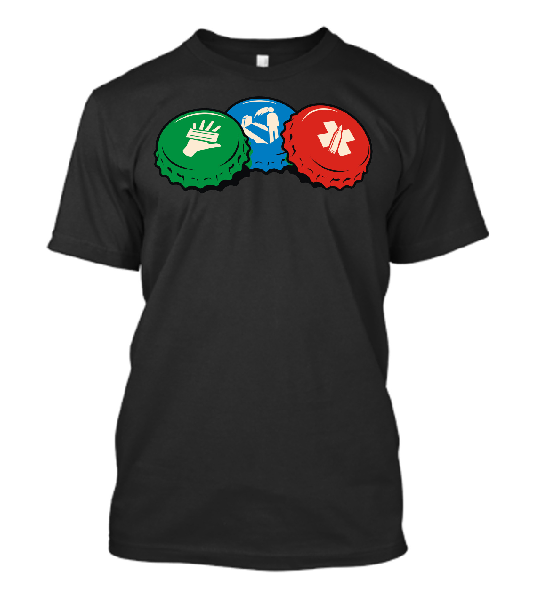 Nazi Zombies Perk-a-Cola Juggernog Speed Cola Double Tap Bottle Caps T-Shirt