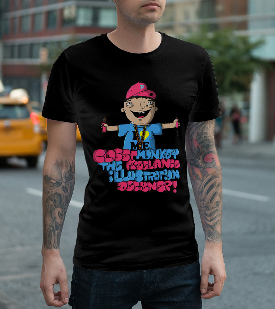 Closet Monkey the Freelance Illustration Designer Me T-Shirt