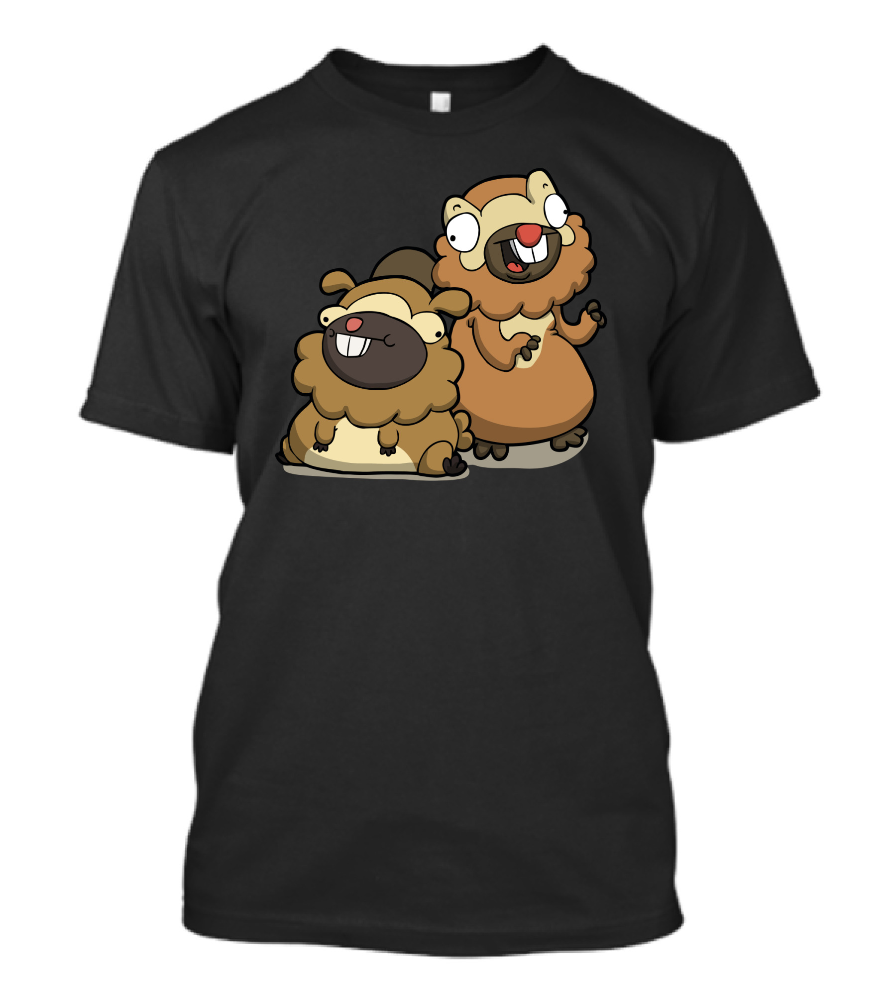 Number 399 400 Bidoof Bibarel Pokémon Characters T-Shirt